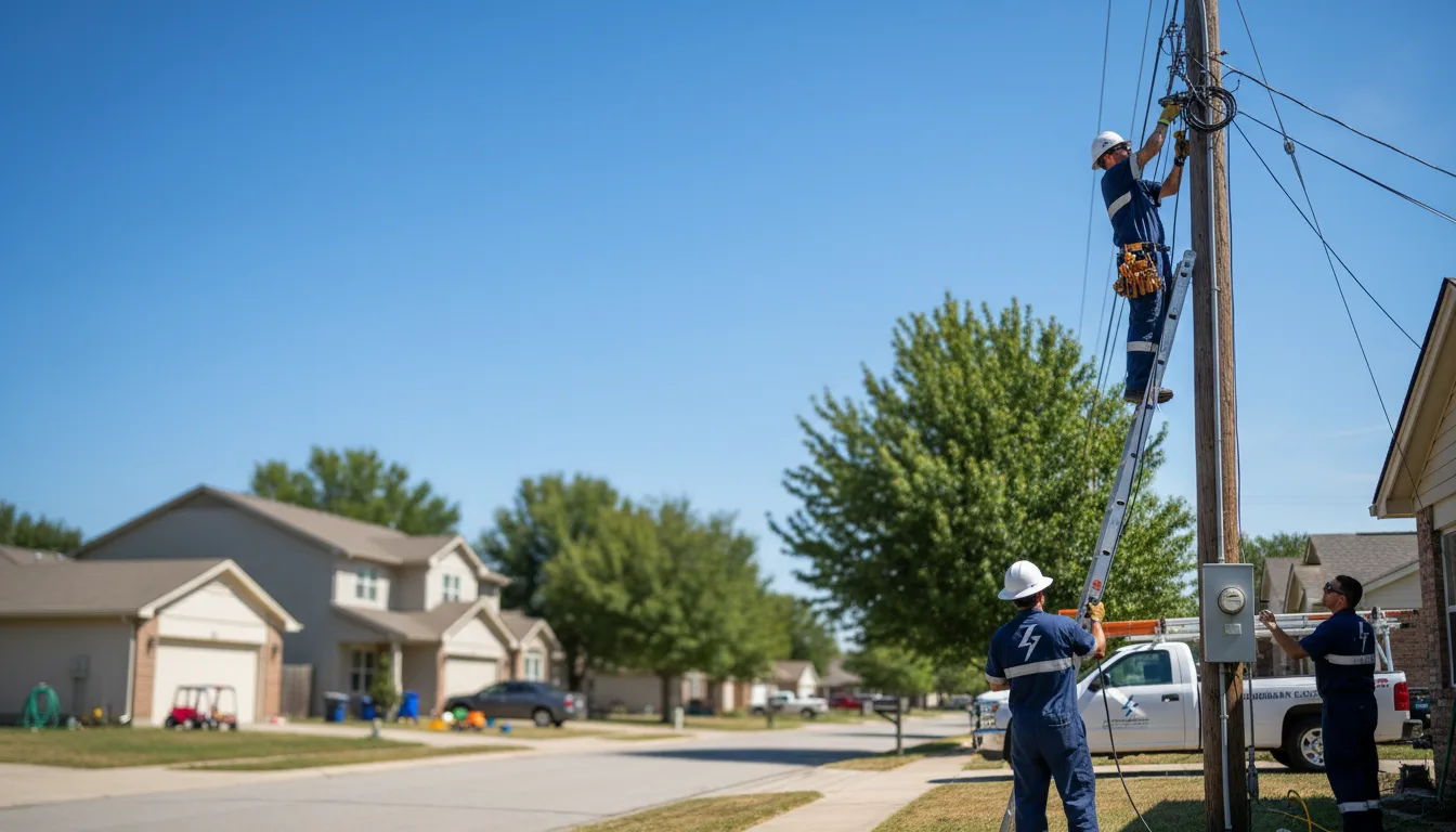 Residential electrician providing installation services in Vining, IA